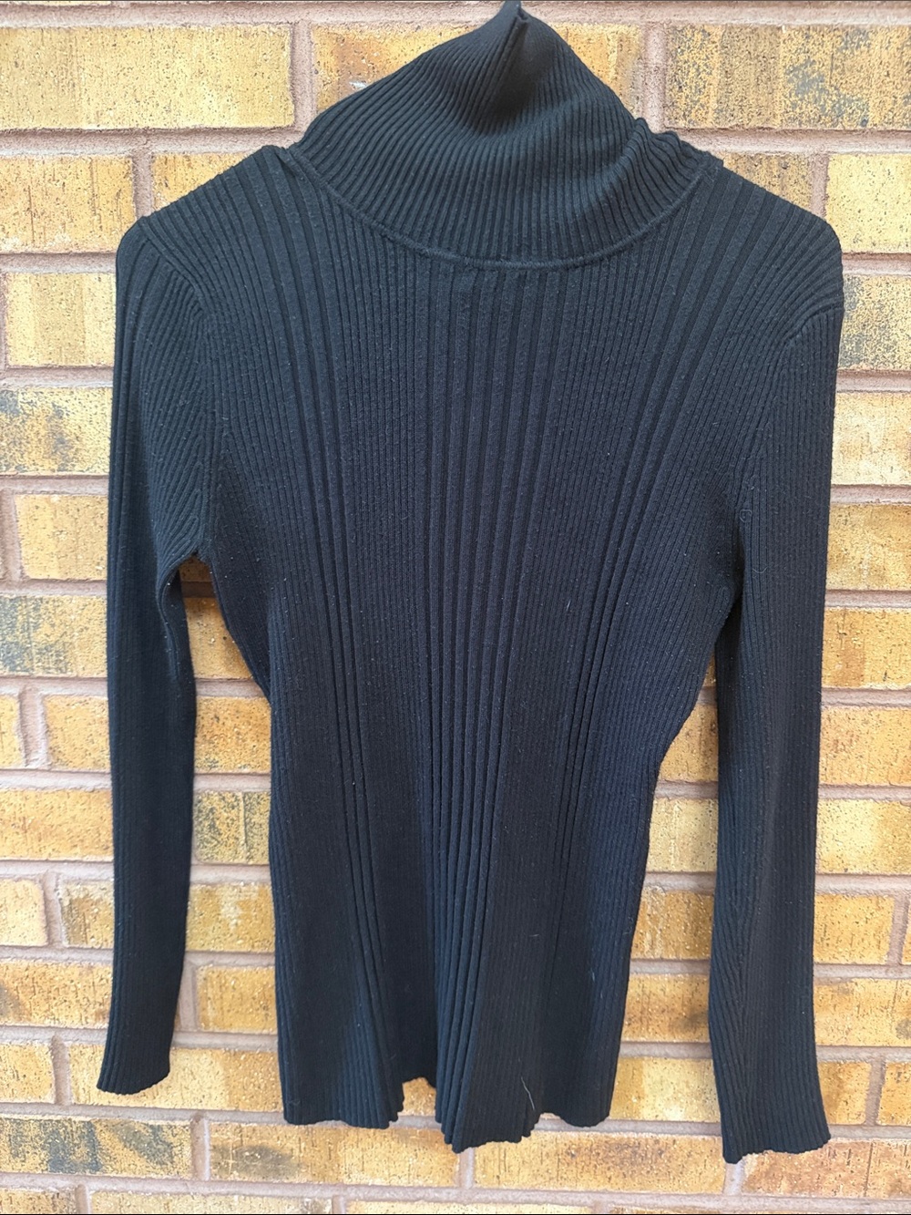 It's Our Time Black Ribbed Turtleneck Sweater